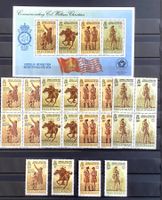 1976 Insel Mann -GB - American Rev.Satz + Einzel + Block **