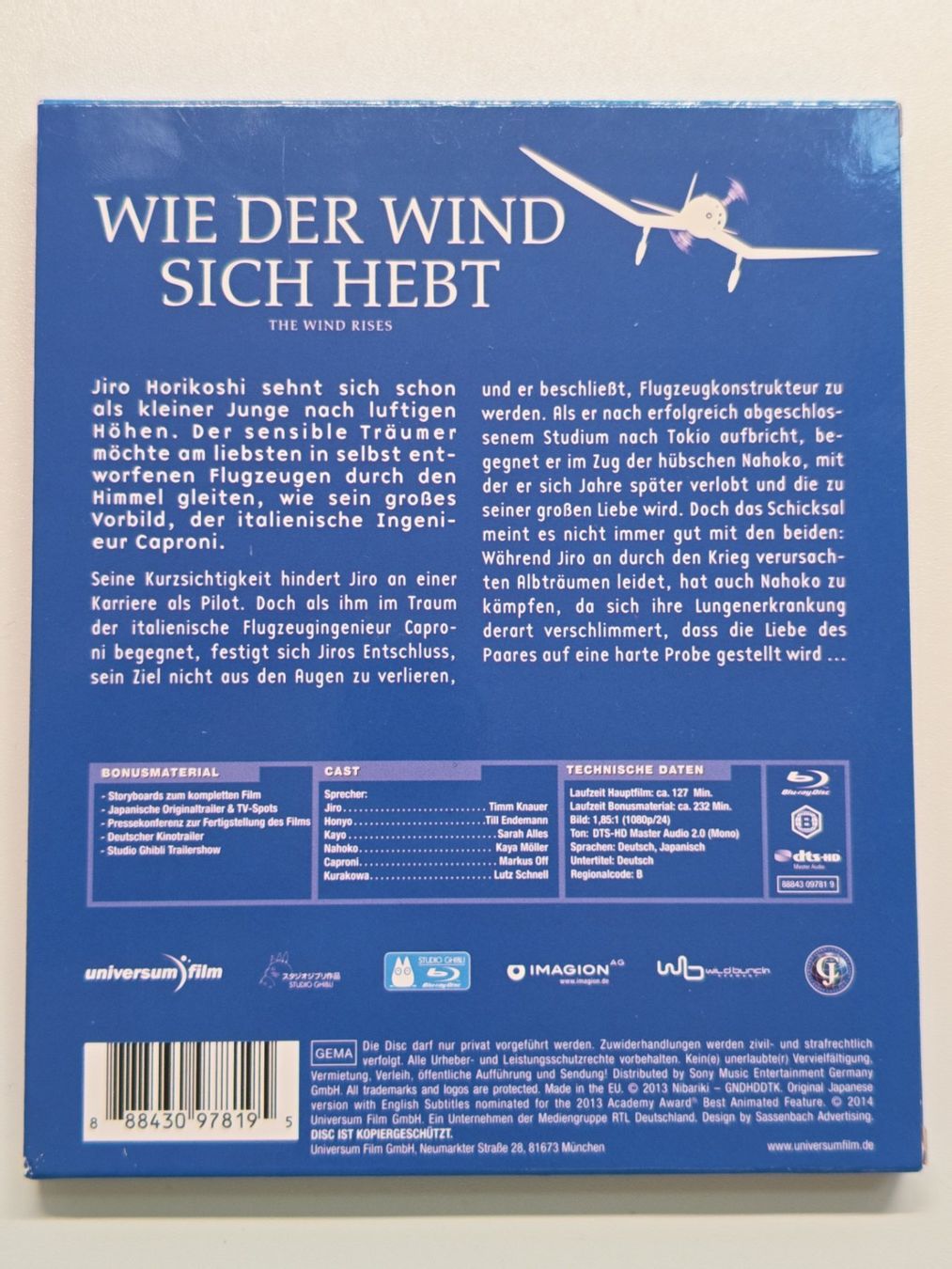 Tous les DVDs: Wie der Wind sich hebt – D'occasion à Liestal par Kratzilla 2