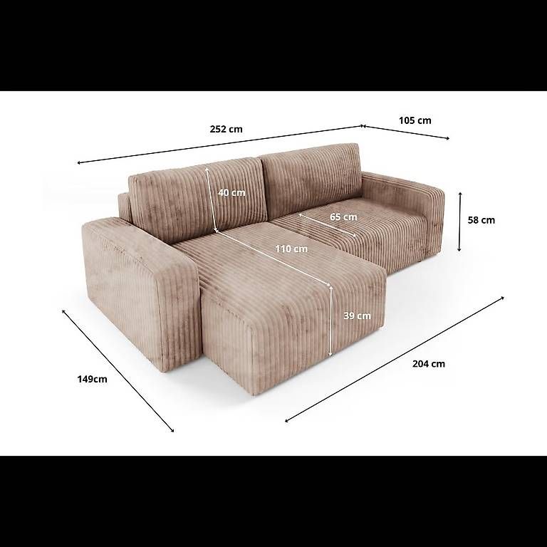 Divani: Ecksofa Bettsofa Cord - Neu – Nuovo e nell'imballaggio originale da Bern venduto da frizzy_ 2