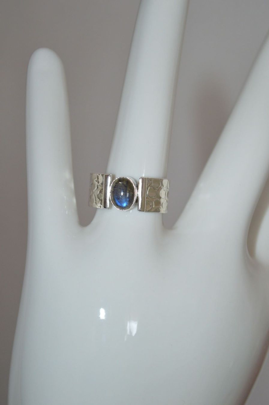 Anelli: LABRODARIT & MOONSTONE RING  Gr.18.5 – Nuovo (secondo la descrizione) da Berg TG venduto da marta970 3