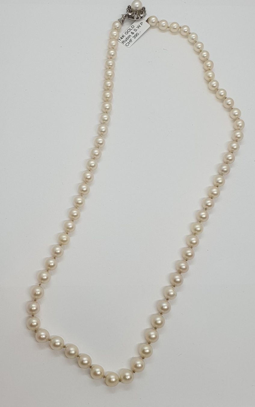 Catenine: Echt 14K Gold - S.W.P, Rubin Kette – Usato da Luzern venduto da Luzern-Goldhaus 1