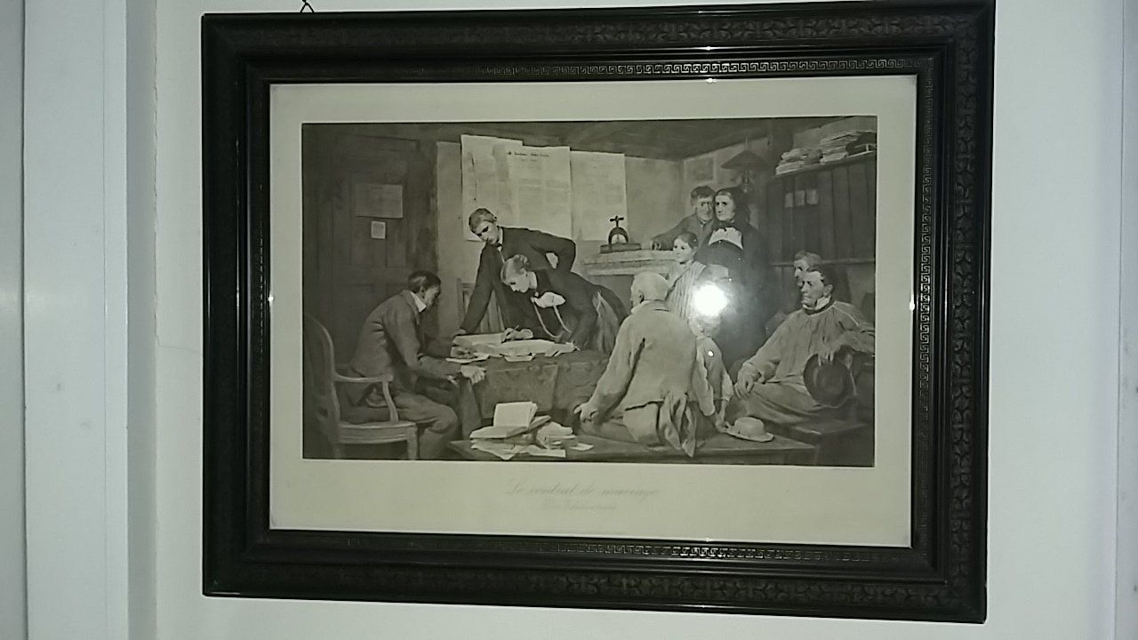 Foto & Immagini: Albert Anker: Der Ehevertrag, inkl. Rahmen mit Goldornament – Usato da Zollikerberg venduto da Dogon 9