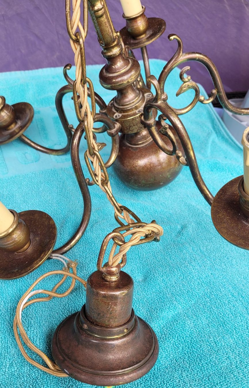 Lustres & lampes de plafonds: Antike Deckenlampe Messing – D'occasion à Thun par Engel114 3