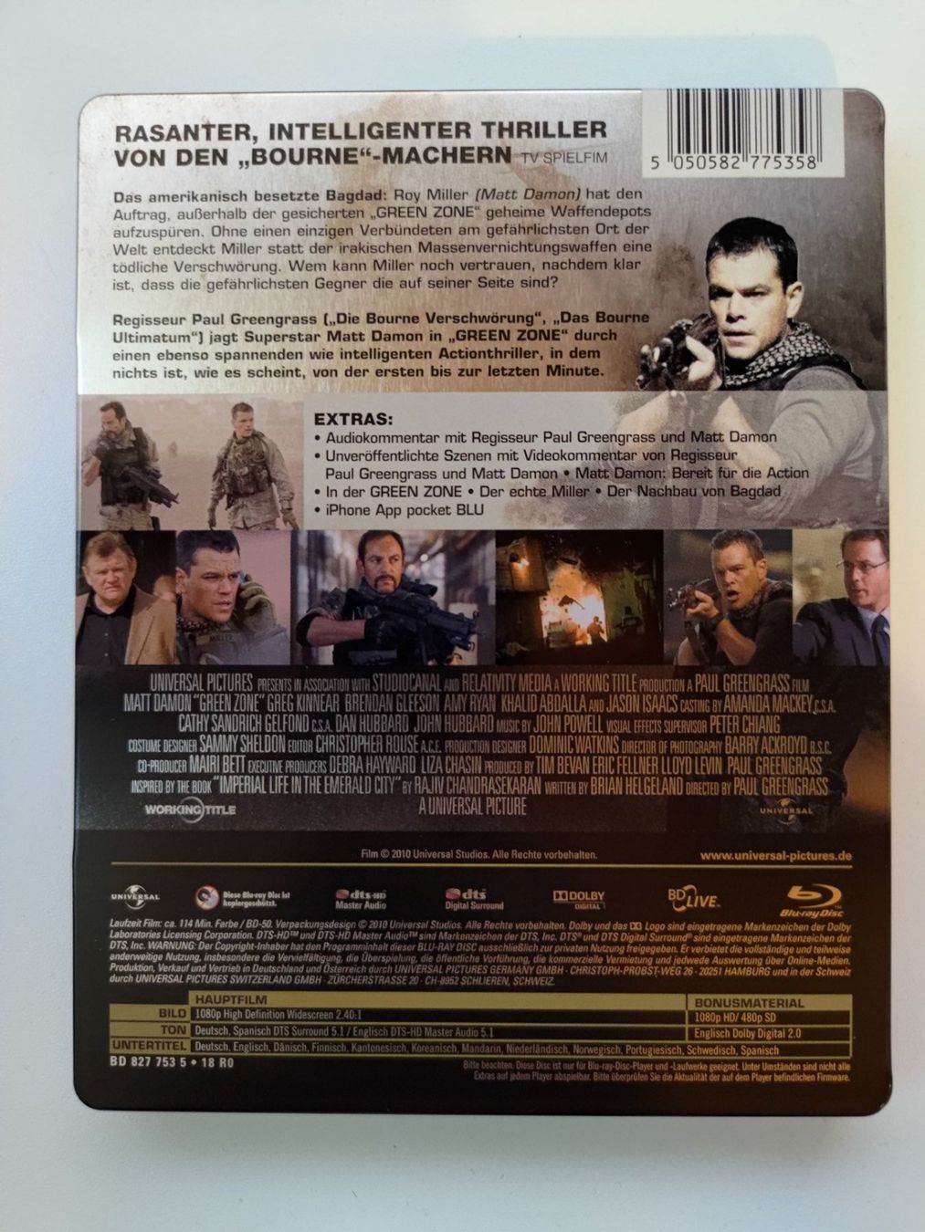 Alle DVDs: Green Zone (Steelbook) – Gebraucht aus Liestal von Kratzilla 2