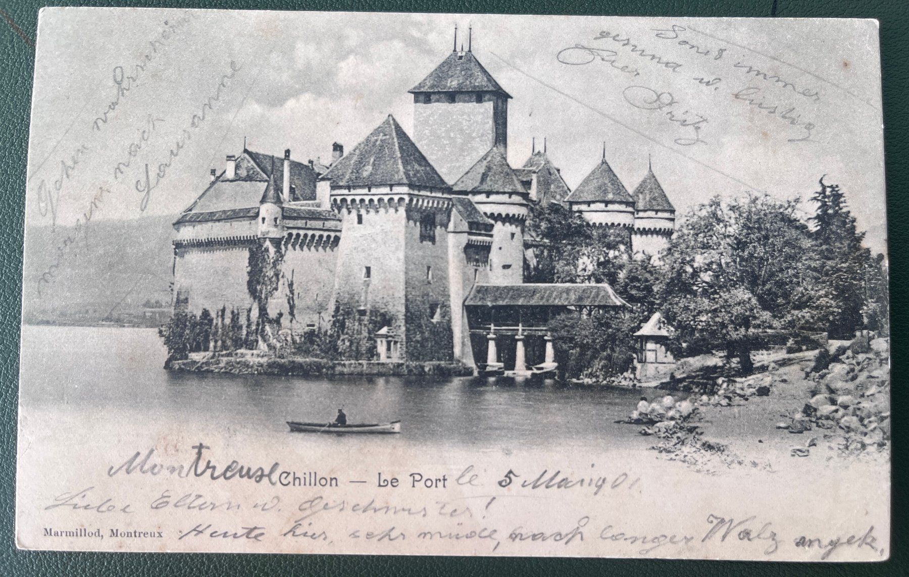 Cartoline postali: AK Chillon - Le Port, 1902 – Usato da Biberist venduto da Edelfloh