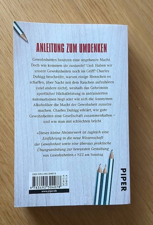 Libri: Die Macht der Gewohnheit – Nuovo e nell'imballaggio originale da Bern venduto da sshueli 1