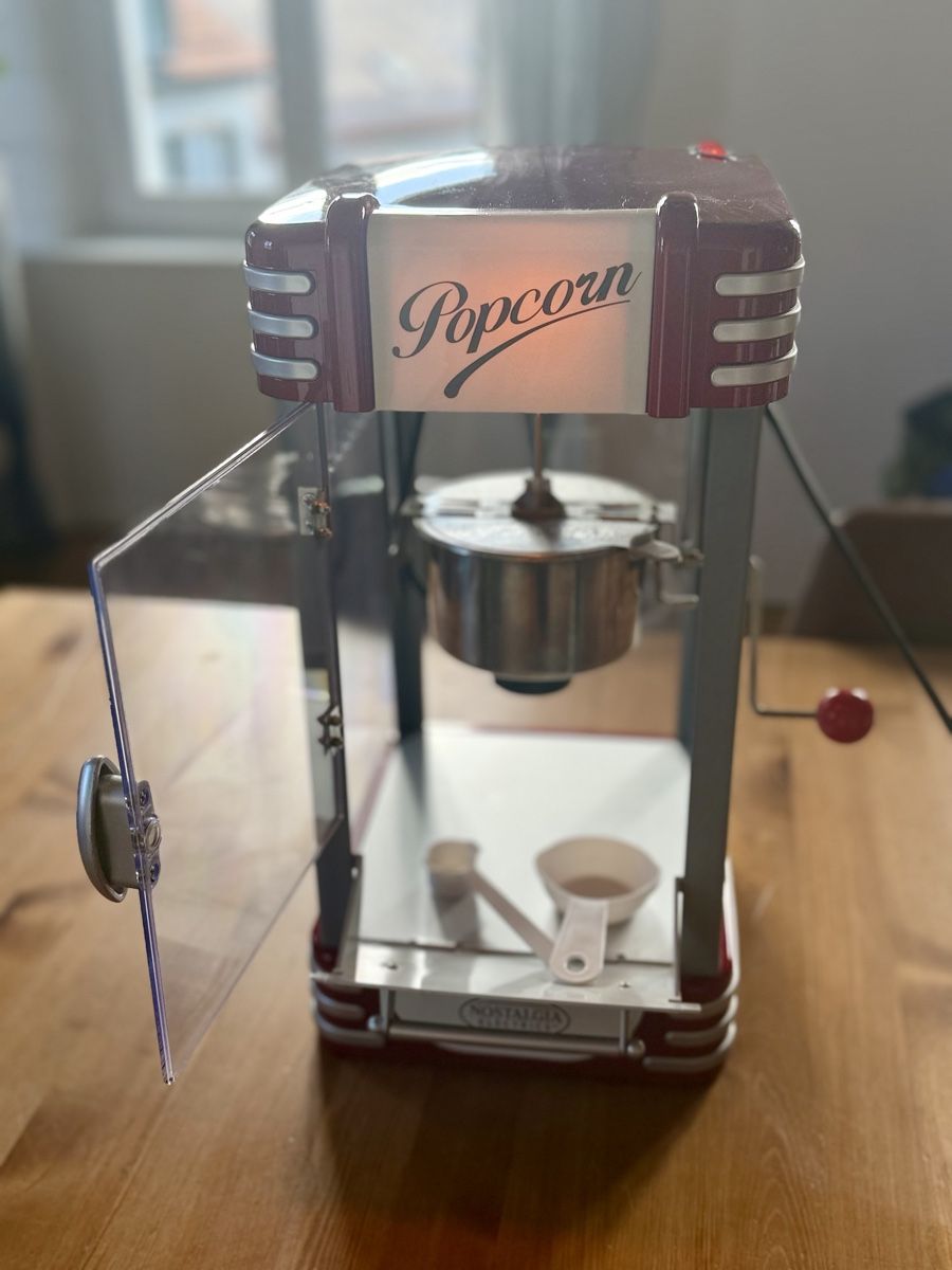 Küchengeräte: Machine à pop-corn Nostalgia Electrics rouge rétro – Neu (gemäss Beschreibung) aus Ste-Croix von Astonmp 3