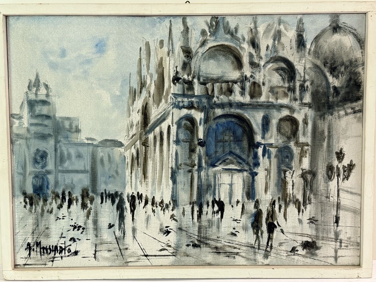 Dipinti: Saint Mark's Basilica - VENICE - Ölgemälde – Usato da Solothurn venduto da NUVICO 1