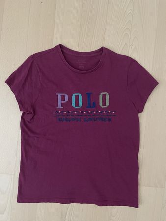 Polo Ralph Lauren T-Shirt, bordeauxrot, Gr. M
