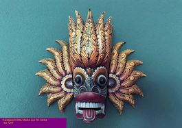 Handgeschnitzte Maske aus Sri Lanka