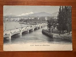 Postkarte Genf Stadtansicht 1905 (P547)