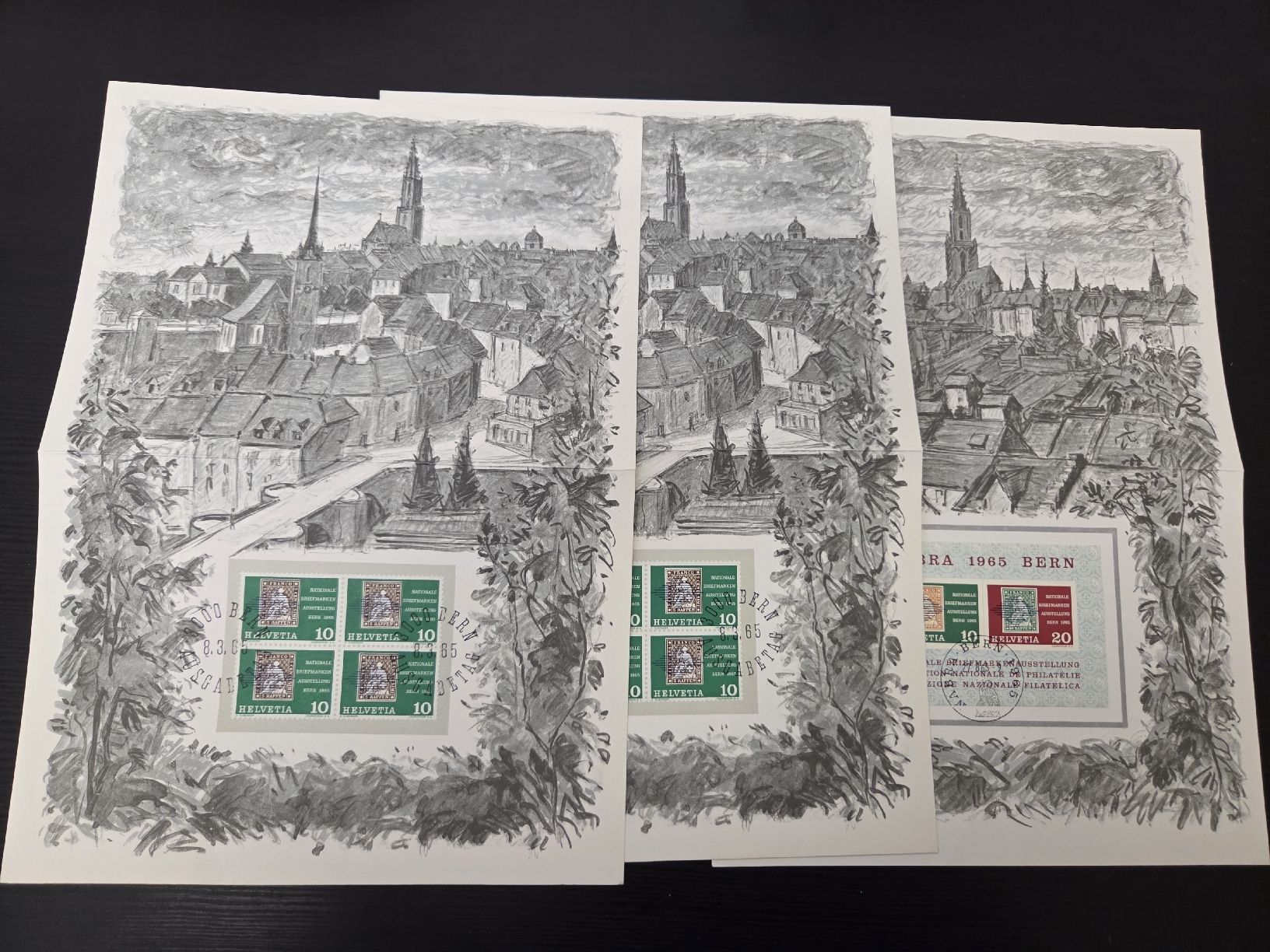 Alle Briefmarken: 3 Stk 1965 Bern Nabra  – Gebraucht aus Dietikon von Allegra34 4