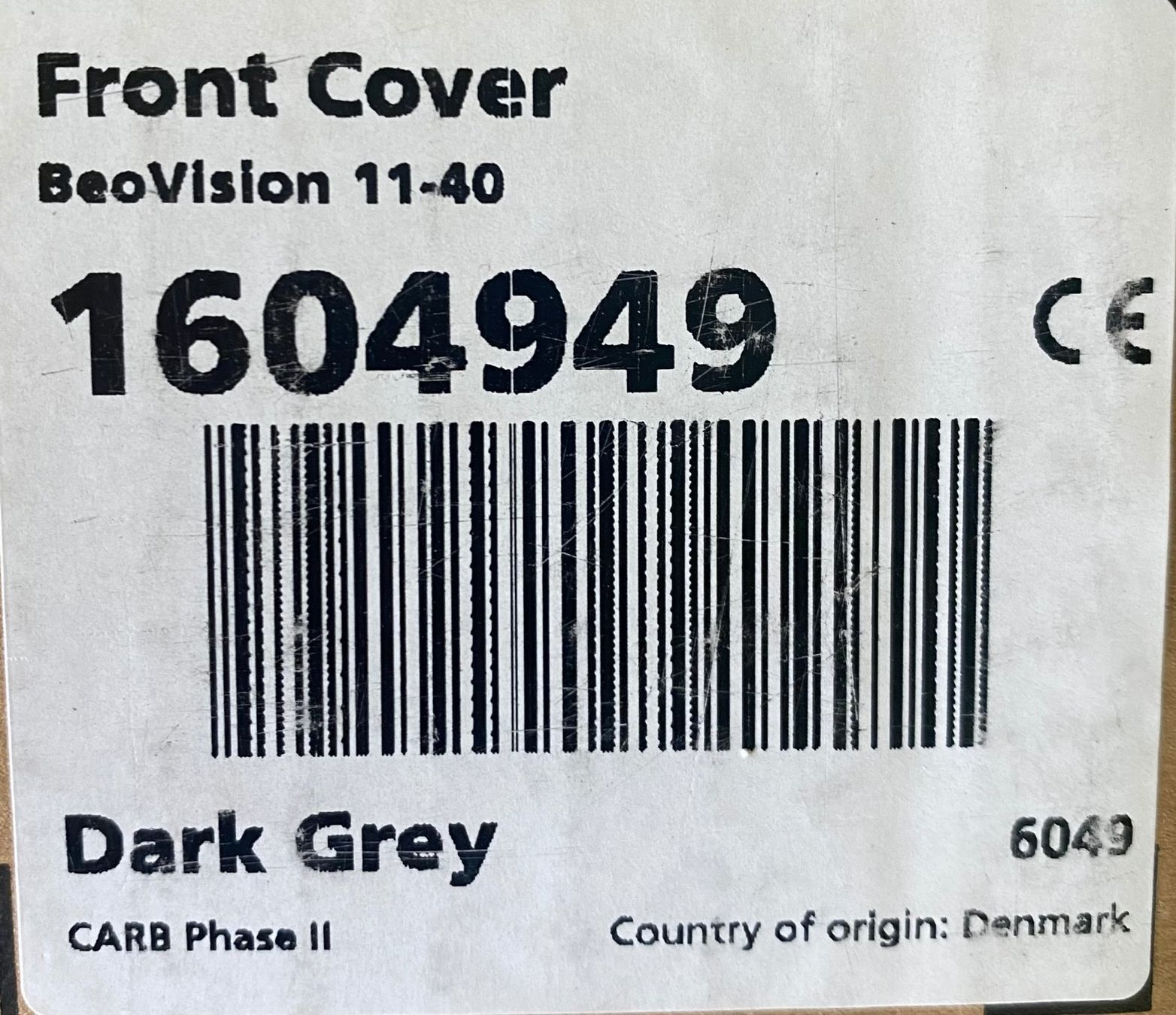 Bang & Olufsen Televisori: Front cover Dark Grey Beovision 11-40 – Nuovo e nell'imballaggio originale da Bex venduto da 1_style 1