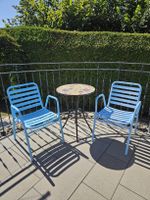 Gartentischli und Stühle Set blau Mosaik