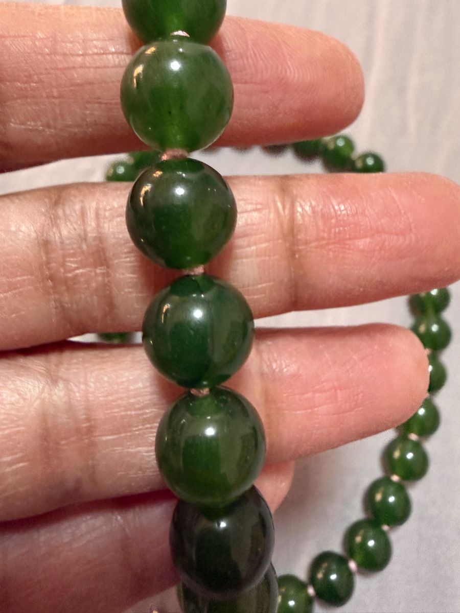 Ketten: Jadeit Kette – Neu (gemäss Beschreibung) aus Oberhof von RealStone 3