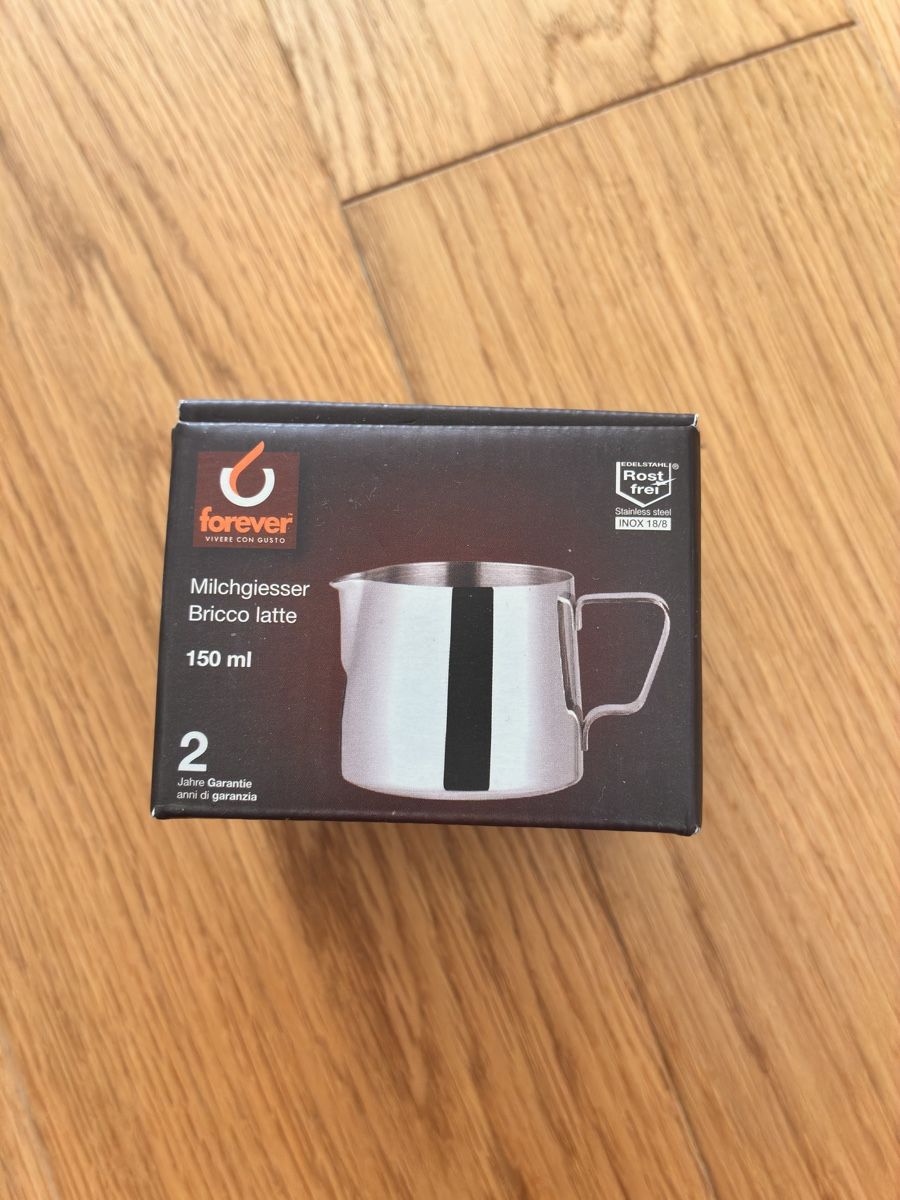 Pentole: Milchkrug 150 ml Edelstahl neu – Nuovo e nell'imballaggio originale da Untersiggenthal venduto da mic_ksv9