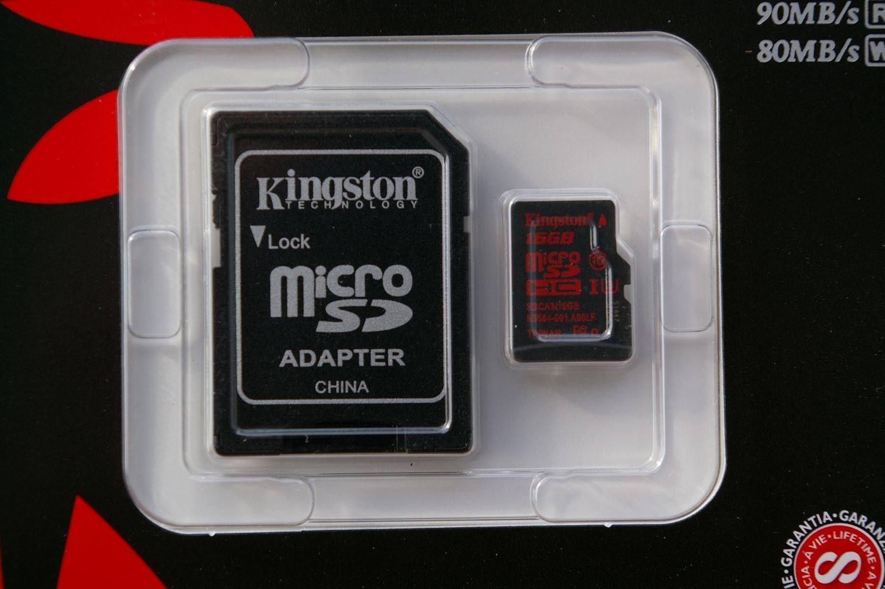 Kingston Schede di memoria: Kingston 16 GB Micro SDHC Card UHS-l – Nuovo e nell'imballaggio originale da Niederurnen venduto da mowgli_1963 1