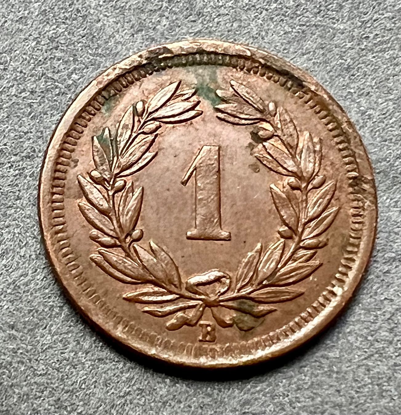 Tutti le monete: 1 Rappen 1895 Schweiz – Usato da Vaduz venduto da Vella007 1