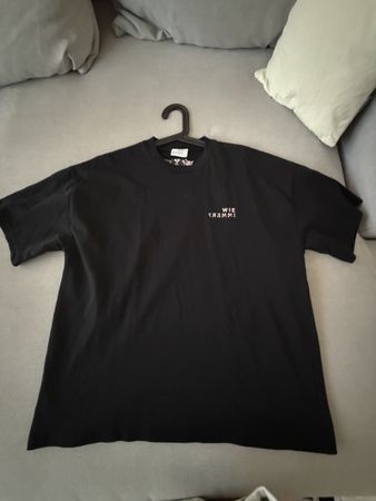 T-Shirt Schwarz 100% Baumwolle Made in Portugal Grösse S