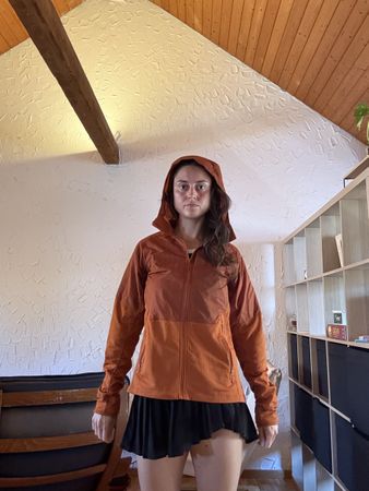 Orange/brown Arc’teryx jacket
