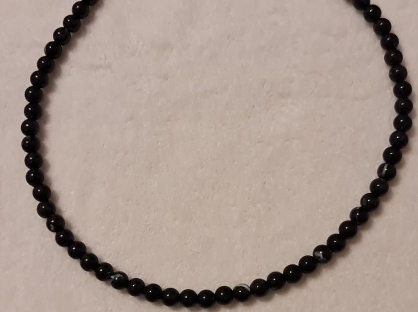 Catenine: Handgemachte Halskette mit schwarzen Perlen – Nuovo e nell'imballaggio originale da Grafstal venduto da sel_yil