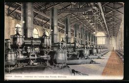 Genève, Intérieur de l'usine des Force