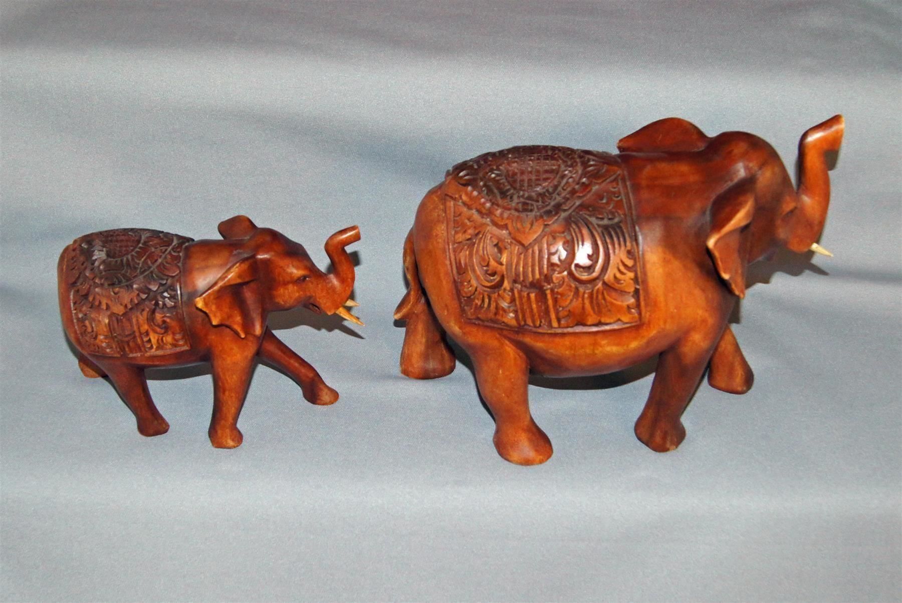 Figuren: Elefanten-Paar: 1 x gross & 1 x klein – Gebraucht aus Geroldswil von ARTEFACTO 5