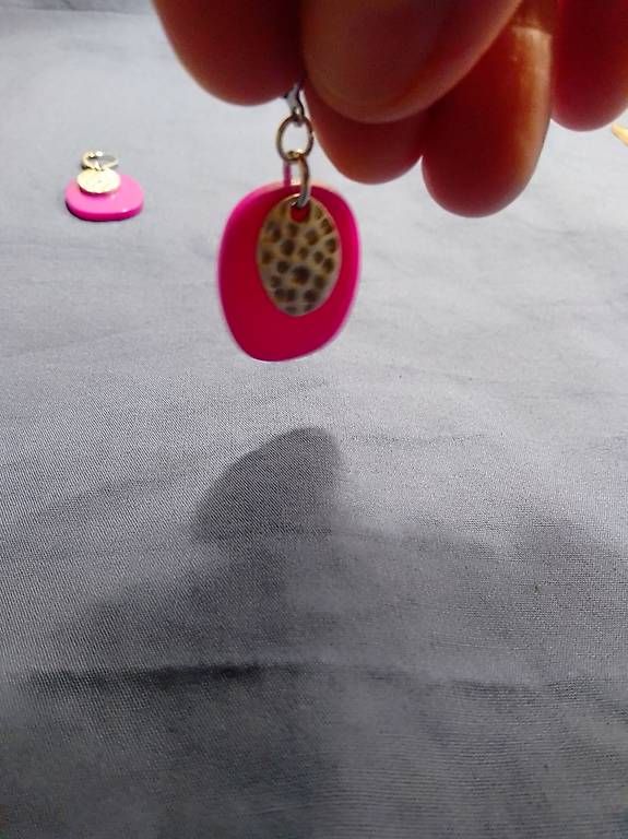 Orecchini pendenti & Orecchini a lobo: Ohrschmuck Unikat pink silber – Nuovo (secondo la descrizione) da Bern venduto da samtgrau 2