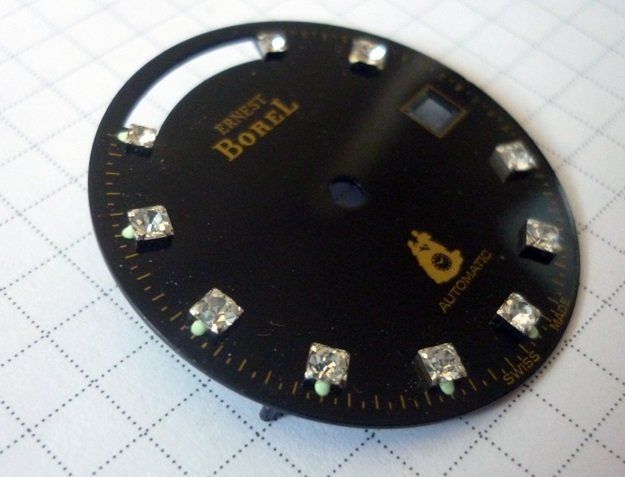 Orologi: Vintage ERNEST BOREL Automatic Zifferblatt - Black Dail – Usato da Adliswil venduto da di_hans 1