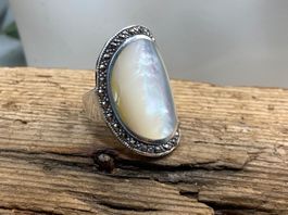 Silber Ring mit Perlmutt