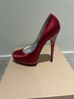 Casadei Pumps red with Strass, size 37 new 