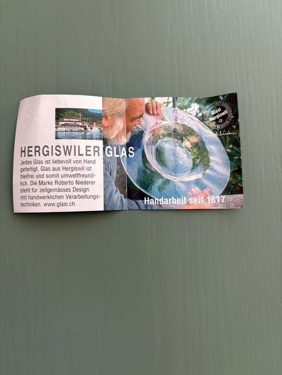 Glasi Hergiswil Ciotole: Robert Niederer - Glasschale / NEU – Usato da Zürich venduto da jimmy_12 2