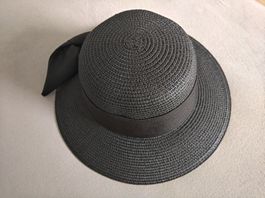 schwarzer Sommerhut Damen | Size L ca. 58 | wie neu