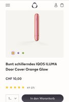 IQOS ILUMA Klappen-Cover -50% Rabatt NEU & OVP Orange Glow