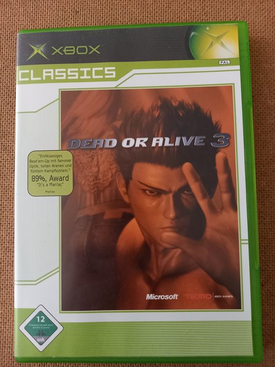 Jeu Dead Or Alive 3 Sur Microsoft Xbox - Complet, Testé, PAL Français
