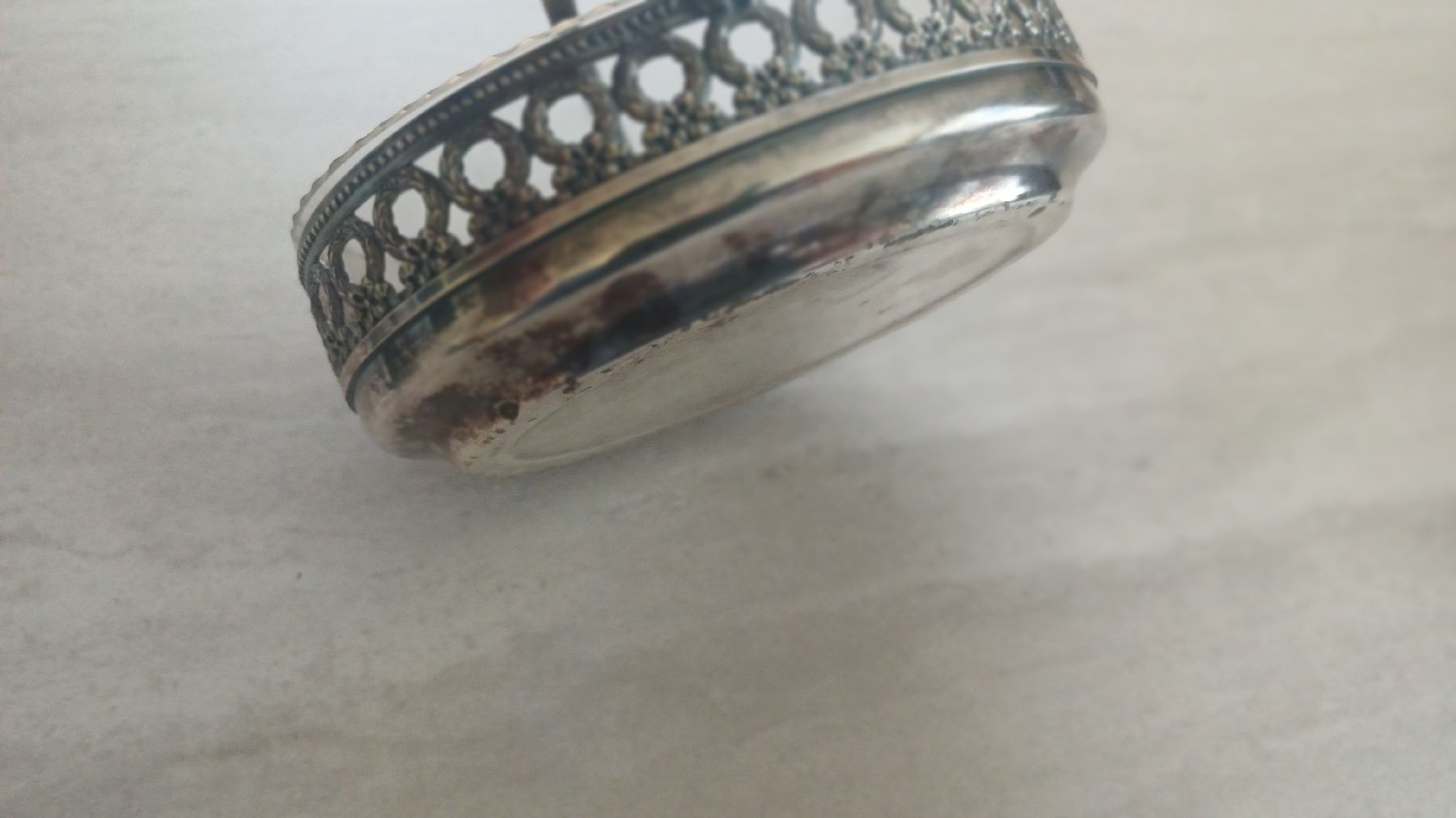 Coupes: Silber Schale mit Glaseinsatz  – D'occasion à Flawil par Naphtali 9
