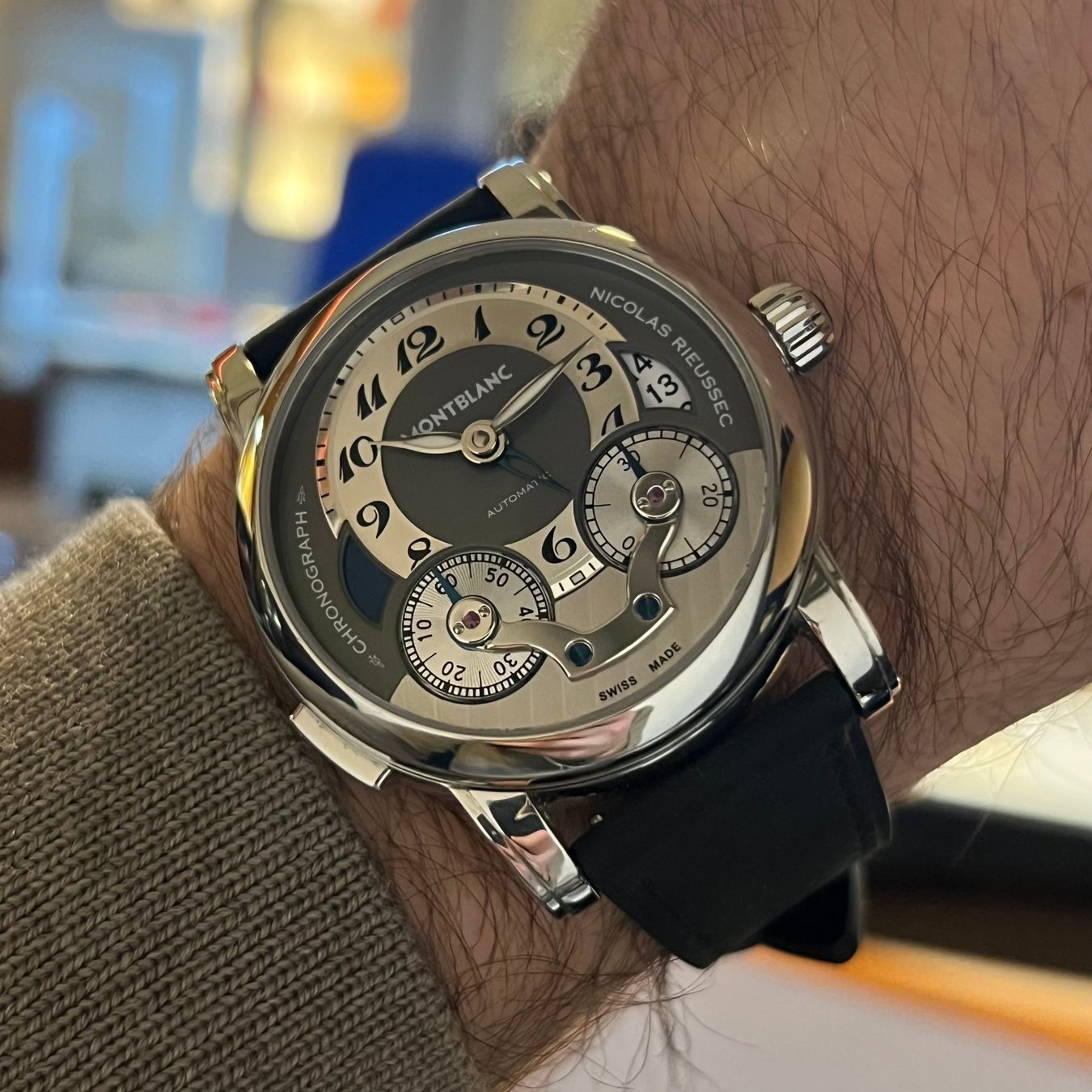 Montblanc Orologi: Montblanc Nicolas Rieussec Chrono Full Set 7138 – Usato da Carouge GE venduto da Watchaser 3