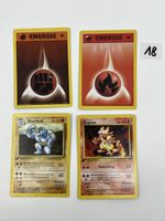 Pokémon Karten Set 1. Edition Magmar Maschock Vintage