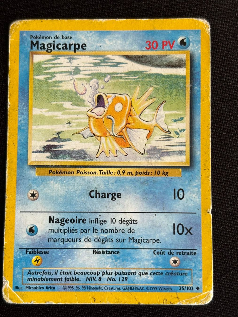 Pokémon Carte collezionabili: Pokemon Magicarpe - Set de Base 35/102 - Français – Usato da Bern venduto da Big_GS