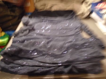 Kleid ca. Grösse M, dunkelblau / Pailetten