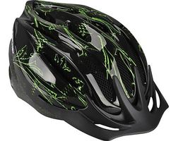 FISCHER 86158 ARROW L/XL Helm 58-61cm Schwarz/Grün leuchtet