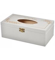 Taschentuch Box Aus Holz Weiss Mit Gravur