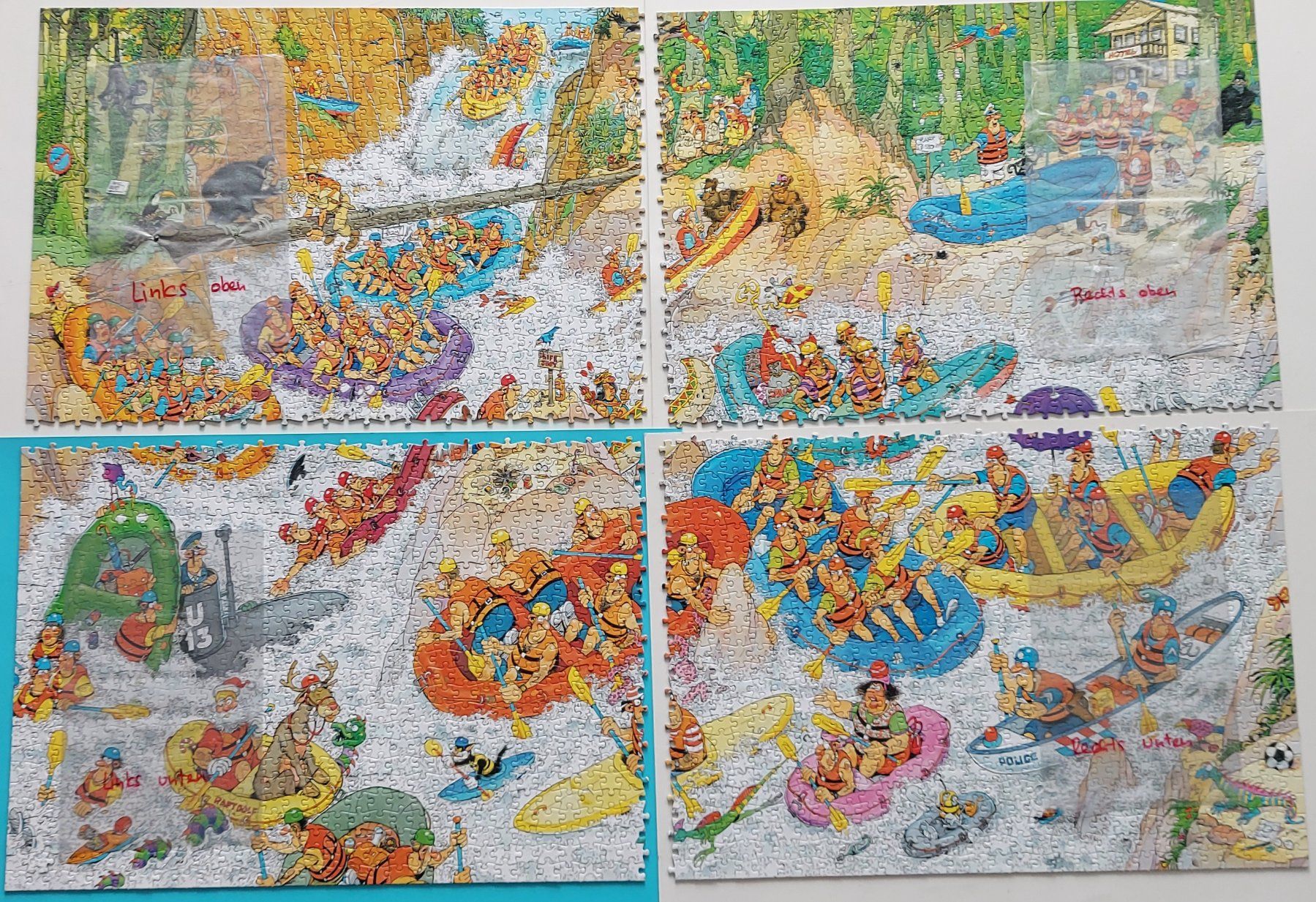 Puzzle: Jan van Haasteren 3000 Teile Comic Puzzle - Wildwasser.... – Usato da Belp venduto da Utah7 2