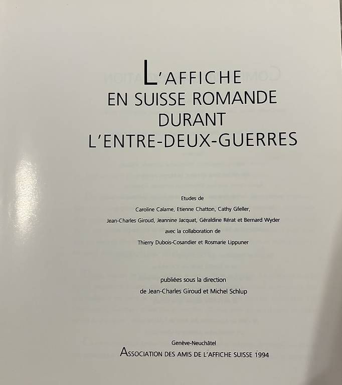 Foto & Immagini: L'affiche en Suisse romande – Usato da St-Blaise venduto da Poussinnette01 1