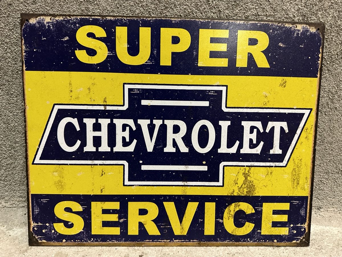 Insegne: Super Chevrolet service Oldtimer Classic  – Nuovo (secondo la descrizione) da Reinach AG venduto da rares75