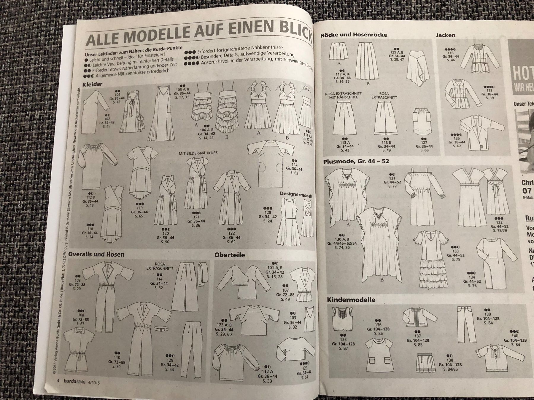 Riviste & Magazine: burda style 4/2015 – Nuovo e nell'imballaggio originale da Langnau am Albis venduto da snla_scc9 2