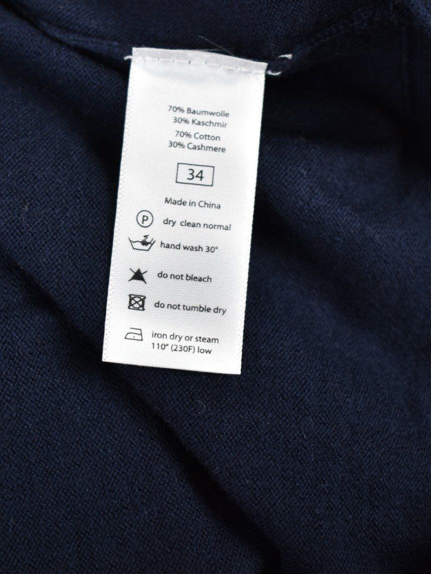Aigner Pullover & Sweatshirts: Aigner Strickshirt Gr.34, dunkelblau, Baumwolle & Kaschmir – Gebraucht aus Nürensdorf von 2ND_STORY 5