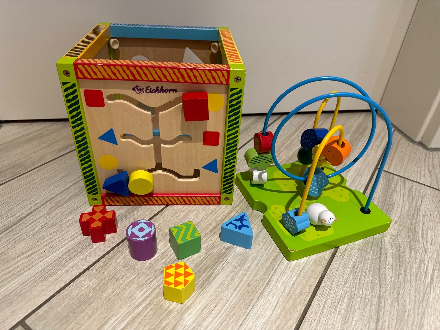Eichhorn Giocattoli: Eichhorn Motorik Spielwürfel – Usato da Dittingen venduto da Estrella46 2