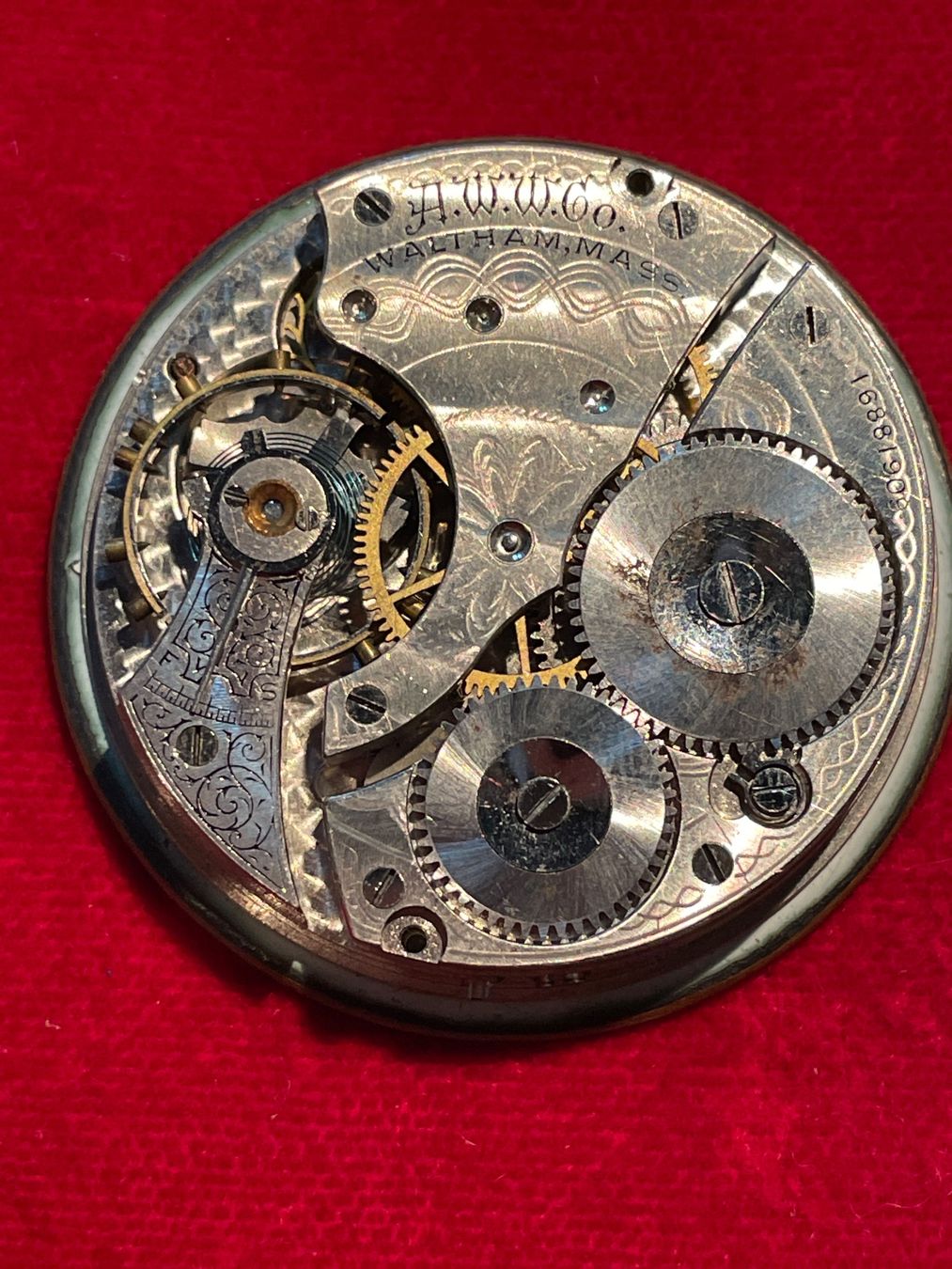 Waltham Orologi: Uhrwerk Waltham Model 1908 Grade No 610 – Difettoso da Basel venduto da squareone100 1