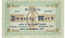 Kulmbach 20 Mark 1918 VZ++-UNZ